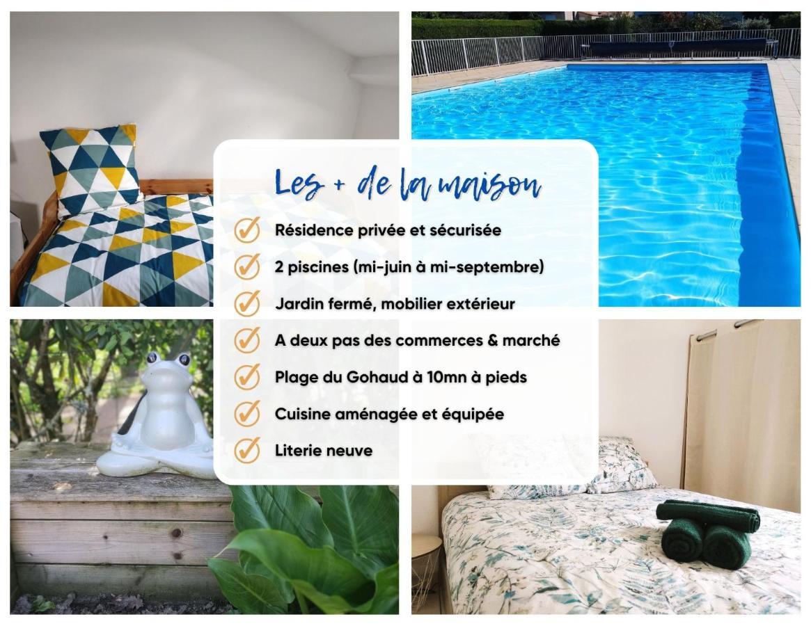 Charmante Maison De Vacances, 4P, Piscines, Proche Gohaud Saint-Michel-Chef-Chef Eksteriør bilde